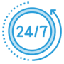 7*24小时及时响应